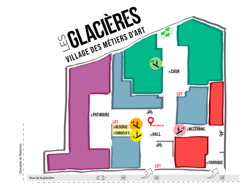 Plan du bâtiment Les Glacières